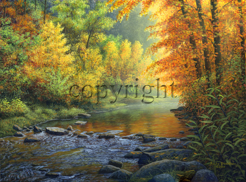 "Afternoon Glow"  - Giclee Canvas picture