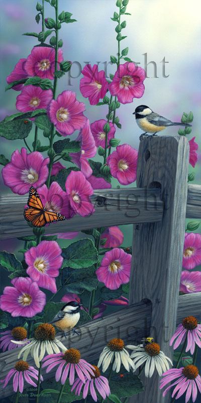 "Among the Blossoms" - Giclee Canvas picture