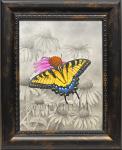 "Tiger Swallowtail" - mixed media including acrylic and pencil