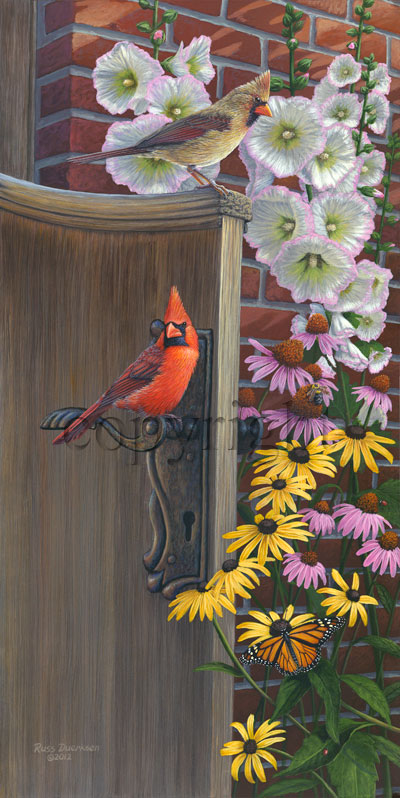 "Garden Entrance" - Giclee Canvas picture