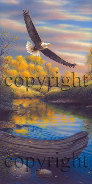 "Eagle's Journey" - Giclee Canvas picture