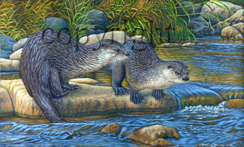 "River Rascals"  - Giclee Canvas picture