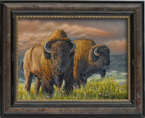 "Pure Bison"- original acrylic painting picture