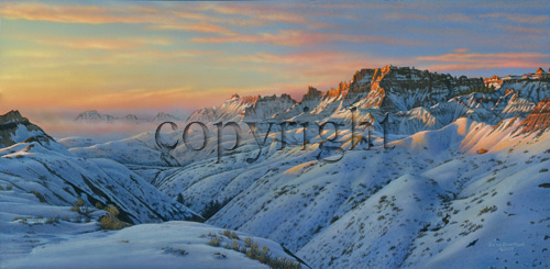 "Badlands Morning" - Giclee Canvas