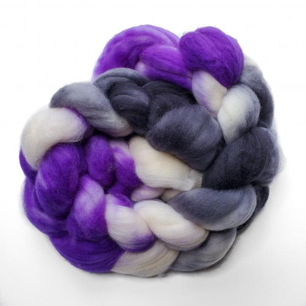 Asexual Pride - Unspun Roving - 4 oz, 100% Superwash Merino