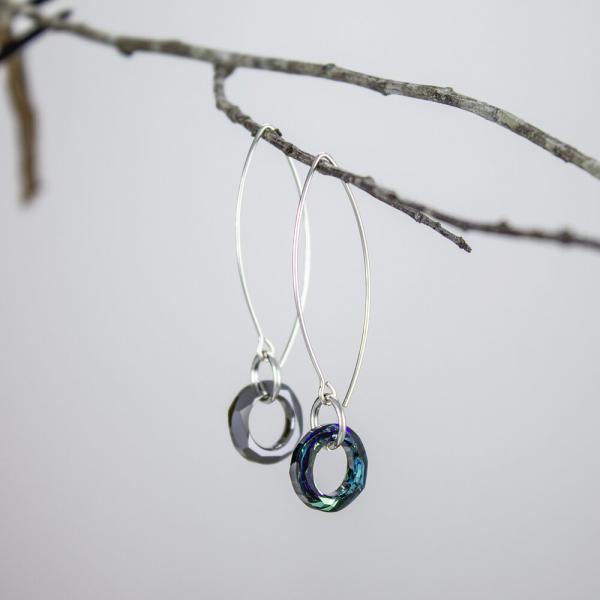 Blue Swarovski Crystal Earrings