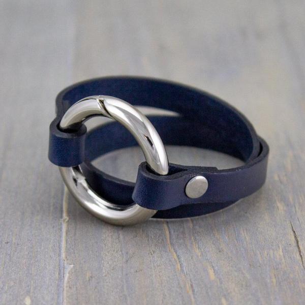 Dark Navy Spring Gate Bracelet
