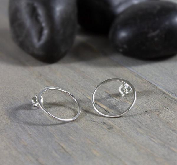Circle Post Earrings