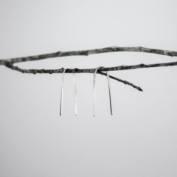Minimalist Front-Hammered Earrings