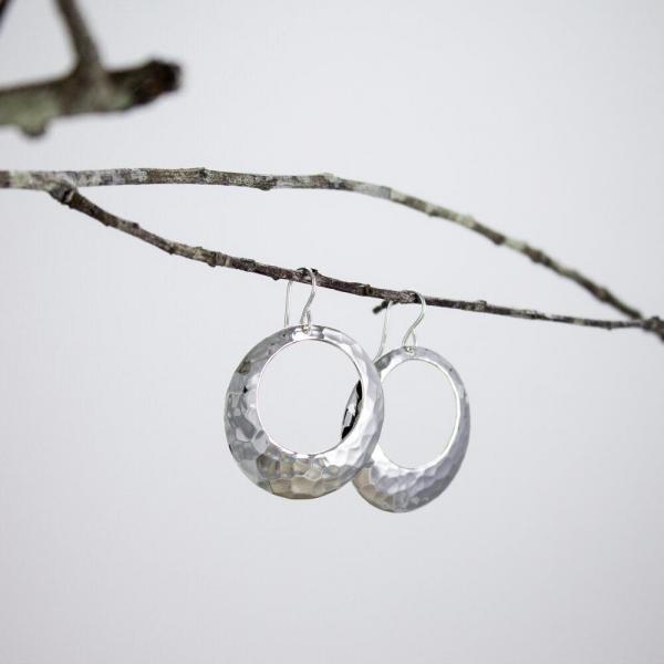 Hammered Circle Earrings