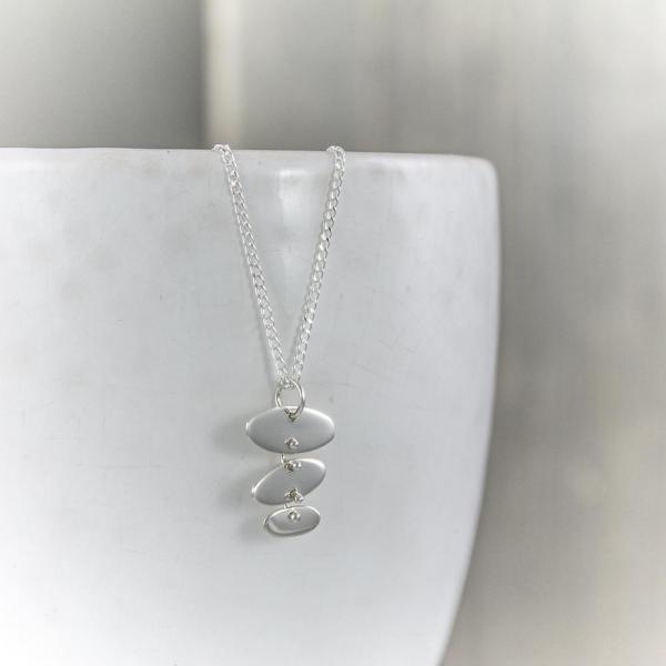 Sterling Ovals Necklace