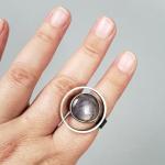 Circle Ring w/Star Sapphire