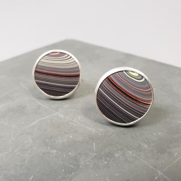 Cufflinks w/Fordite picture