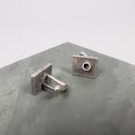 Brutalist Cufflinks w/Circles