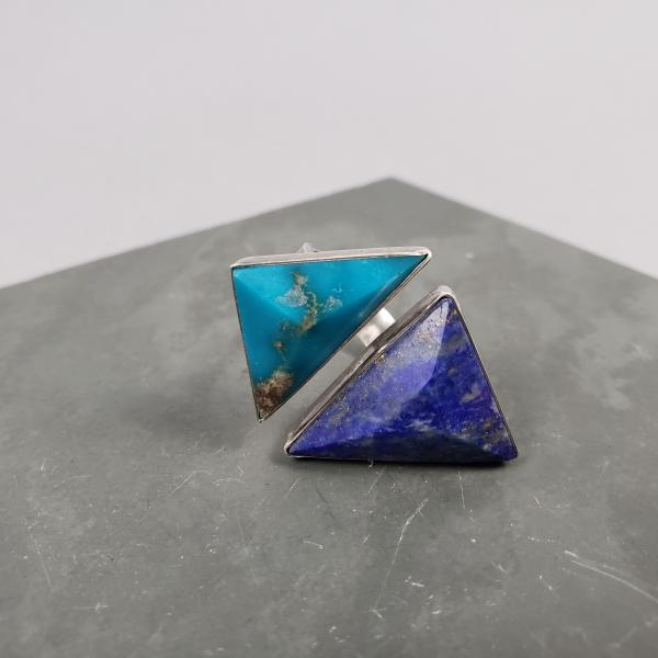 Wraparound Ring w/ Lapis and Turquoise picture