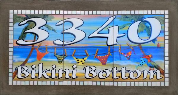 Bikini Bottom - Never Fade Sign for Home or Patio