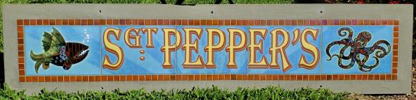 Sgt. Peppers - Never Fade Sign for Home or Patio
