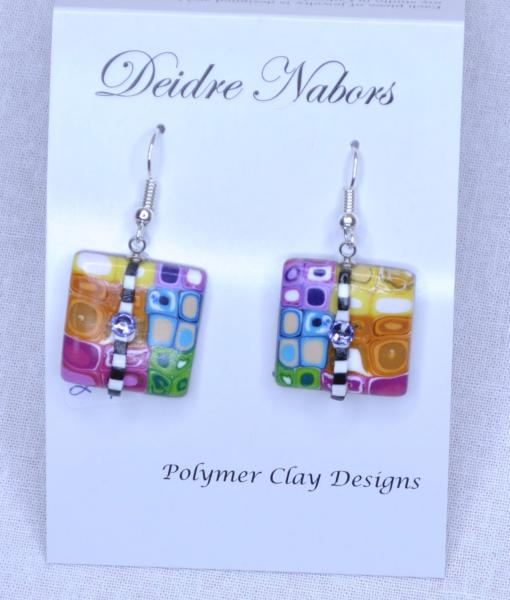 Rainbow Tile Earrings
