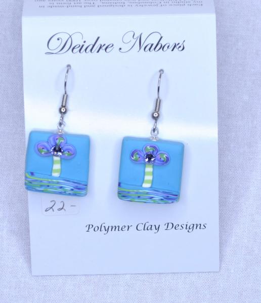 Turquoise Tile Earrings picture