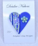 Royal Blue Heart Pin