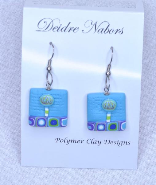 Aqua Tile Earrings picture