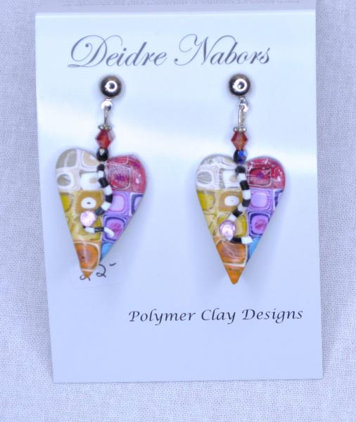 Rainbow Heart Earrings