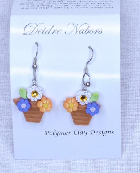Flower Basket Earrings