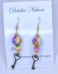 Rainbow Key Earrings