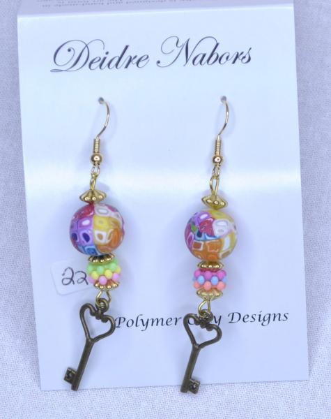 Rainbow Key Earrings picture