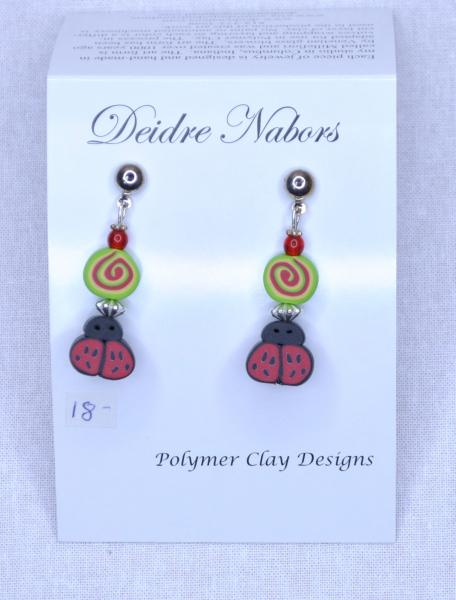 Lady Bug/Swirl Earrings picture