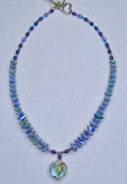 Turquoise/Lilac/Purple/Green Necklace