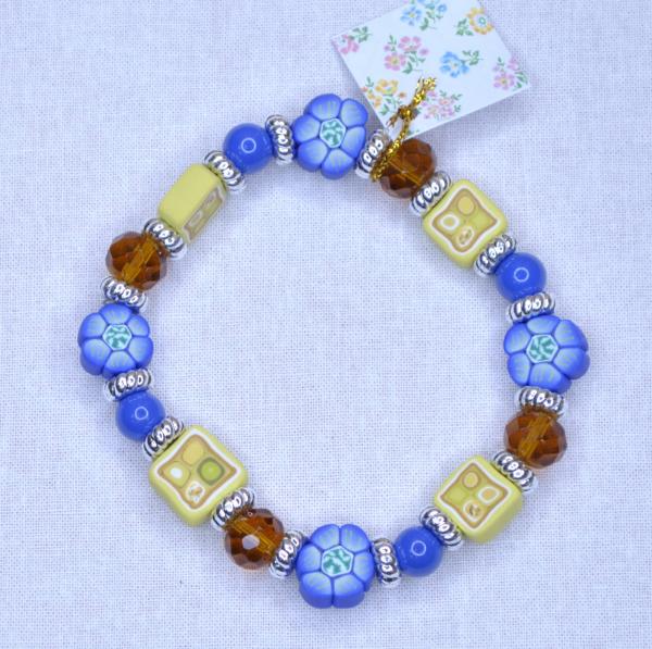 Blue Flower Bracelet