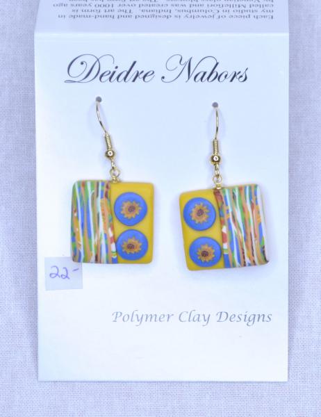 Yellow Tile Earrings picture