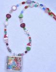 Shadow Box Christmas Necklace