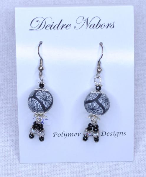 Black/White Dangle Earrings