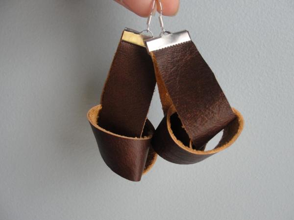 Leather Knot Earrings picture