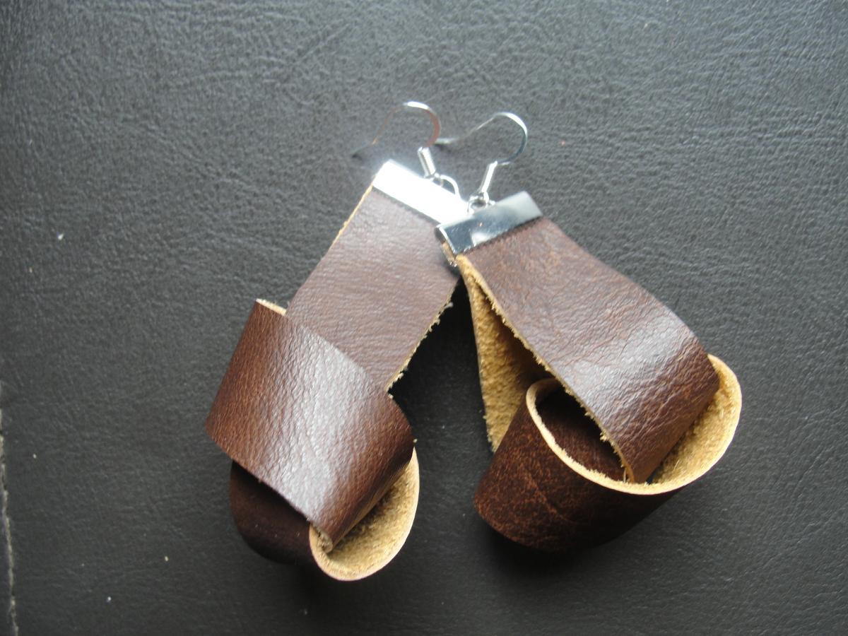 Leather Knot Earrings picture