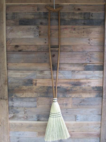 Wood Crutch Broom