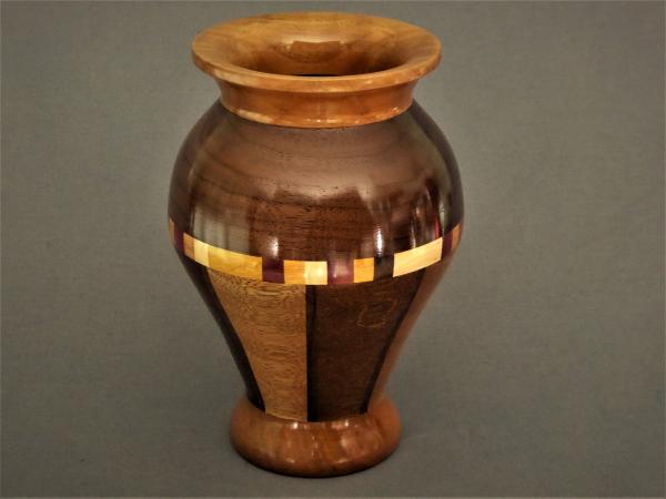#758 Staved, segmented vase