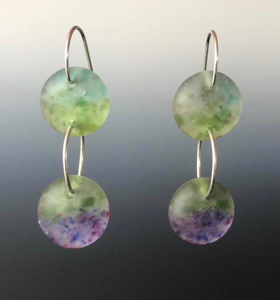 Double Drop Art Glass Earrings picture