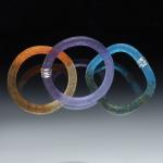 Art Glass Bangle Bracelet