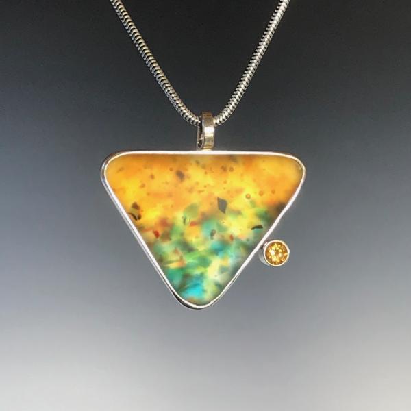 Triangle Pendant with Citrine picture