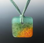 Pate de Verre Cast Glass Pendant