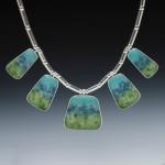 Five Piece Art Glass Necklace