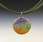 Landscape Art Glass Pendant Necklace