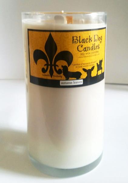 Tall Glass Soy Wax Candle - 22 oz picture