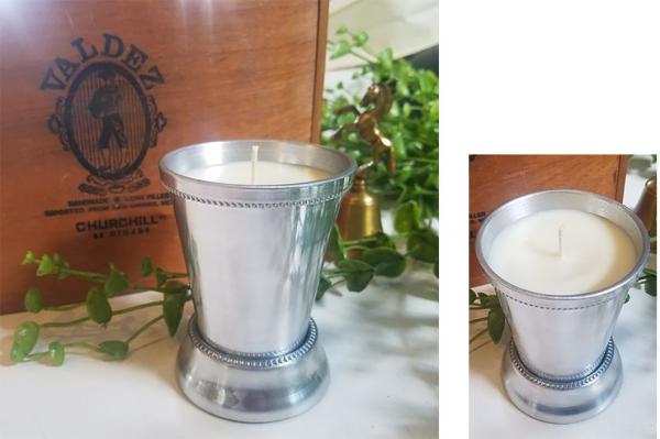 Silver Julep Container Soy Wax Candle picture