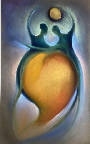 Without a Struggle-- Gold/Ochre Heart