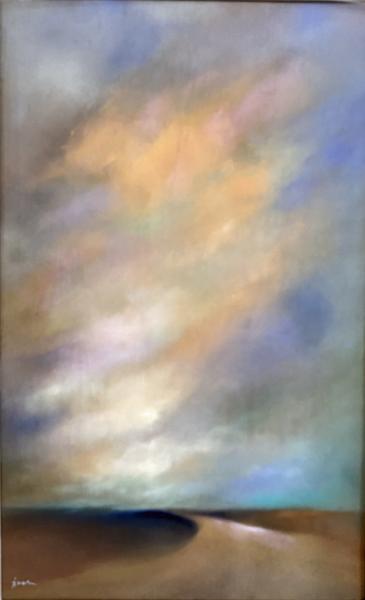 Path under Gold Sky