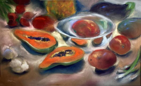 Still Life with Papaya